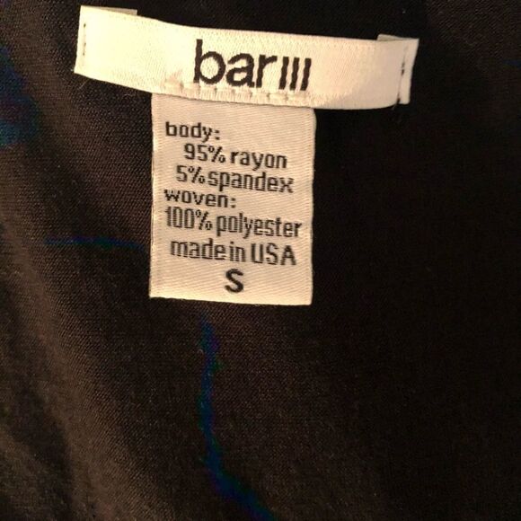 Bar iii Black Layered tank top with V-neck - Picture 3 of 5